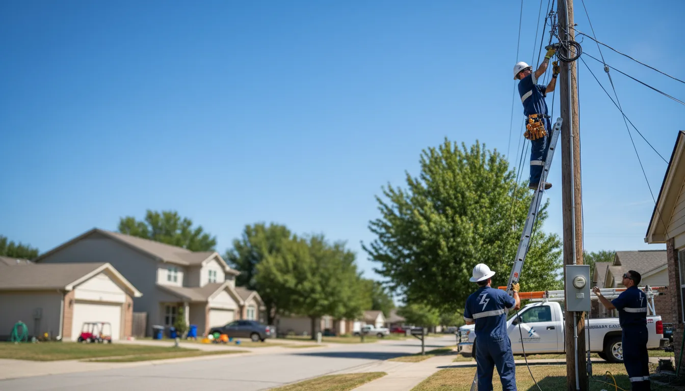 Residential electrician providing installation services in Hinckley, UT